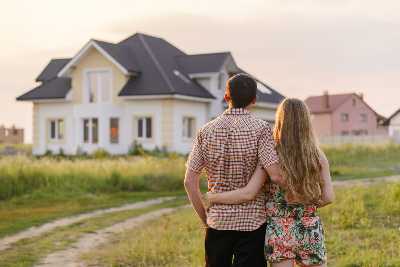 couple looking at new home